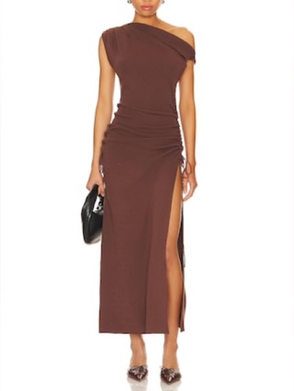 NWT Lioness Women's Small Original Sin Midi Dress Chocolate Brown